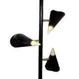 Vintage Mid Century Modern "floor to ceiling" lamp, USA 1950's