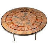 Riger Capron "leaves" coffee table, France, Vallauris 1950
s