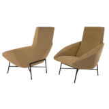 Christian Defrance & Genevieve Dangles armchairs, France 1950's
