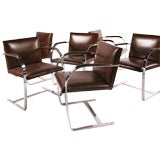 Ludvig Mies Van Der Rohe, BRNO chairs, set of 6, 1950's