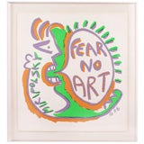 Vintage Miri Polsky Fear No Art, 25/50, USA 1986