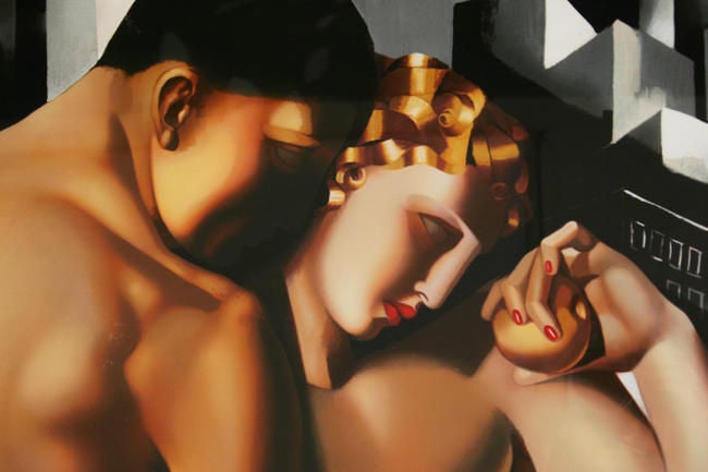 Tamara De Lempicka "Adam and Eve" Serigraph USA 1991 at 1stDibs