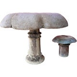 Mushroom Table and Stool by Paul Bellardo