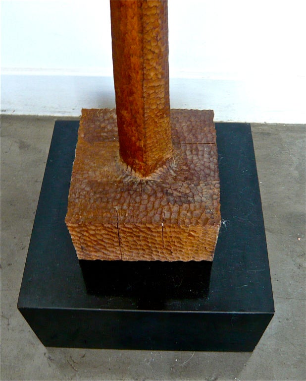 20th Century Split Disc Wood Sculpture by Doug Ayers