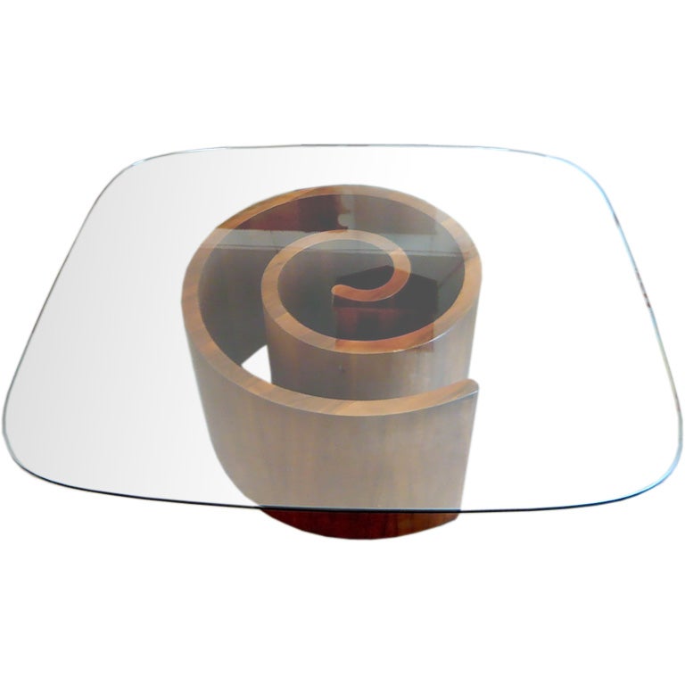 Vladimir Kagan "Snail" Coffee Table