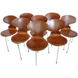 Set of 8 Dining Chairs by Arne jacobsen