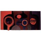 Vintage Hooked Wool Tapestry by Bill Hinz for Playboy