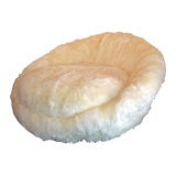 Longhaired Sheepskin Round Love Seat