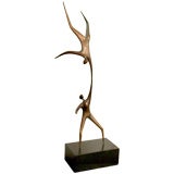 Jere Sculpture of Two Bronze Figures