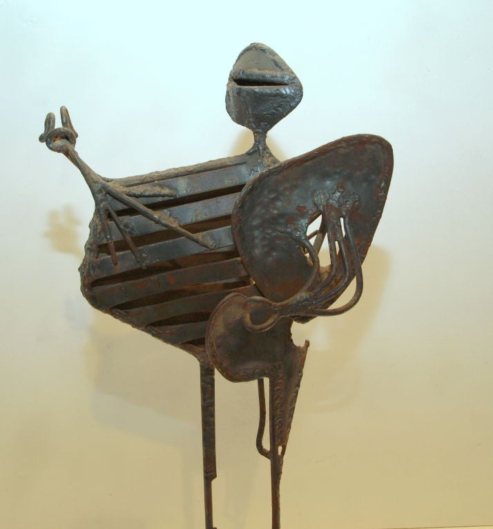 Metal Abstract Figurative Sculpture For Sale 1