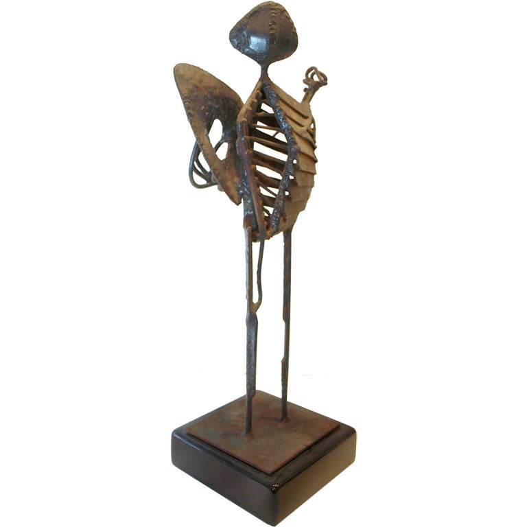 Metal Abstract Figurative Sculpture For Sale