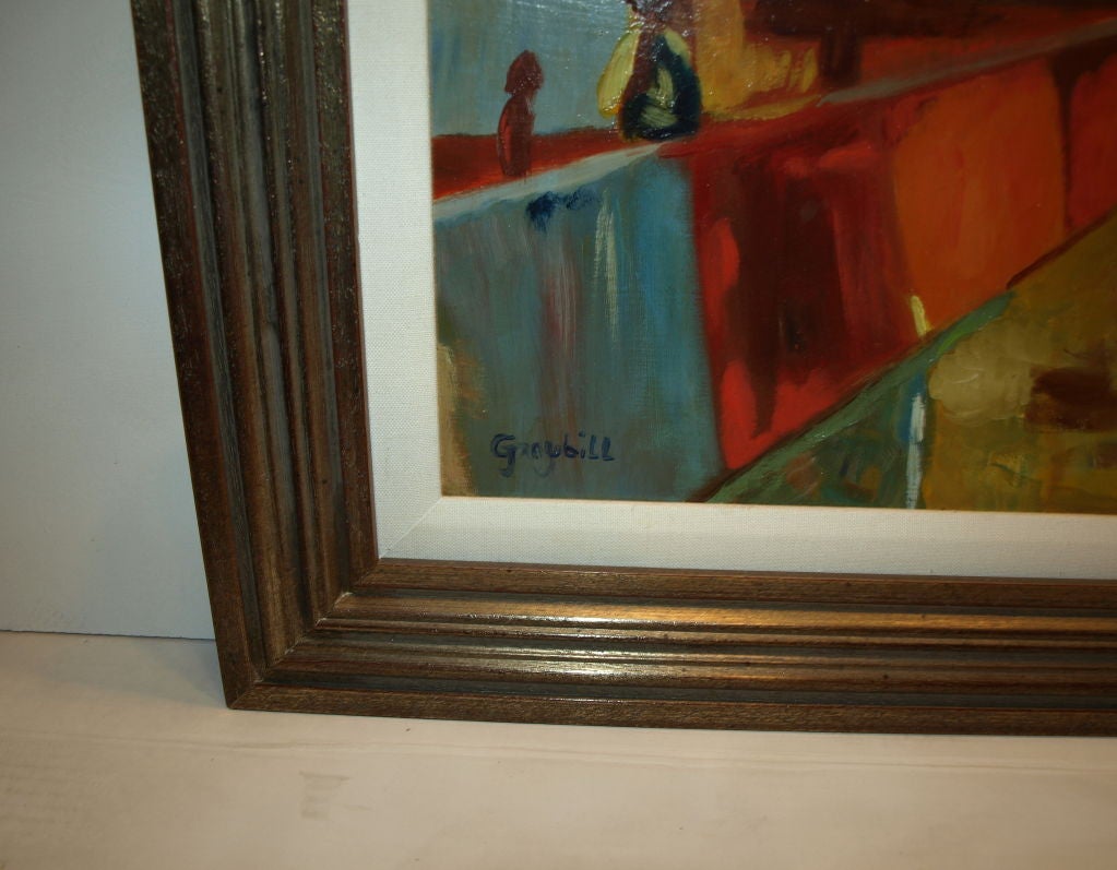 Highly collected by many, simply not known to be something available by others, is the collecting of Prison Art. Painted by a prisoner in this case, a man serving life at San Quentin. Namely, John Graybill, who painted this remarkable abstract