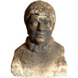 Antique Carved Marble Bust of a Man