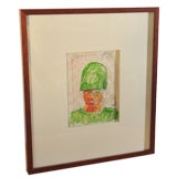Original (Pen & Ink) Drawing  by Outsider Artist: Purvis Young