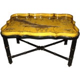 Italian Chinoiserie Style Tole Tray Table