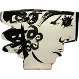 Studio Art Pottery in the form of a Picasso-like Face