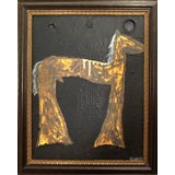 Original Mixed Media Painting of an Abstract Horse