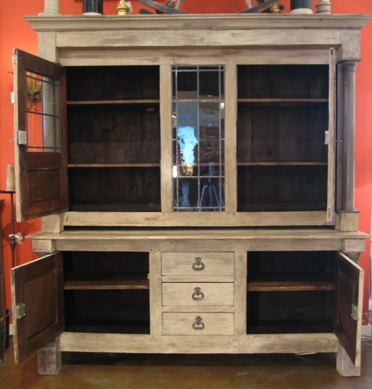 French Antique Empire Double Corps Buffet