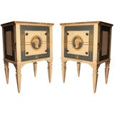 Pair of Hand Painted Italian Side Tables