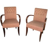 Pair of French Art Deco Arm Chairs