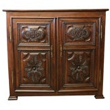 French Louis XIII Period Solid Walnut Vestment Buffet