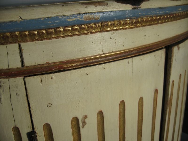 Early 19th Century Hand-Painted Italian Corner Cabinet