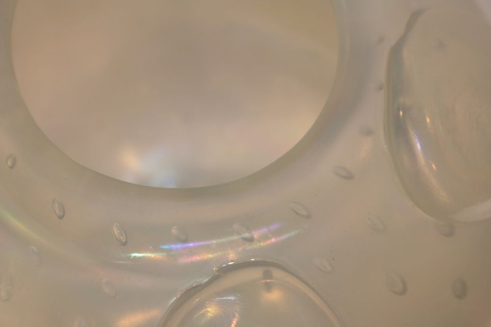 Italian Murano Glass Vase Attributed to Seguso Viro 1