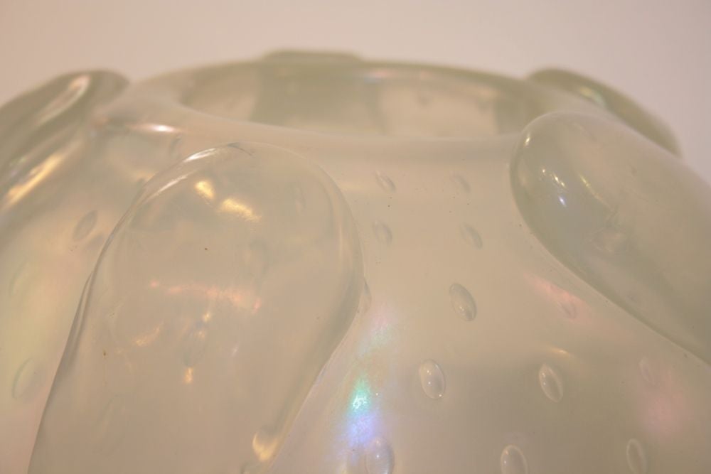 Italian Murano Glass Vase Attributed to Seguso Viro 2