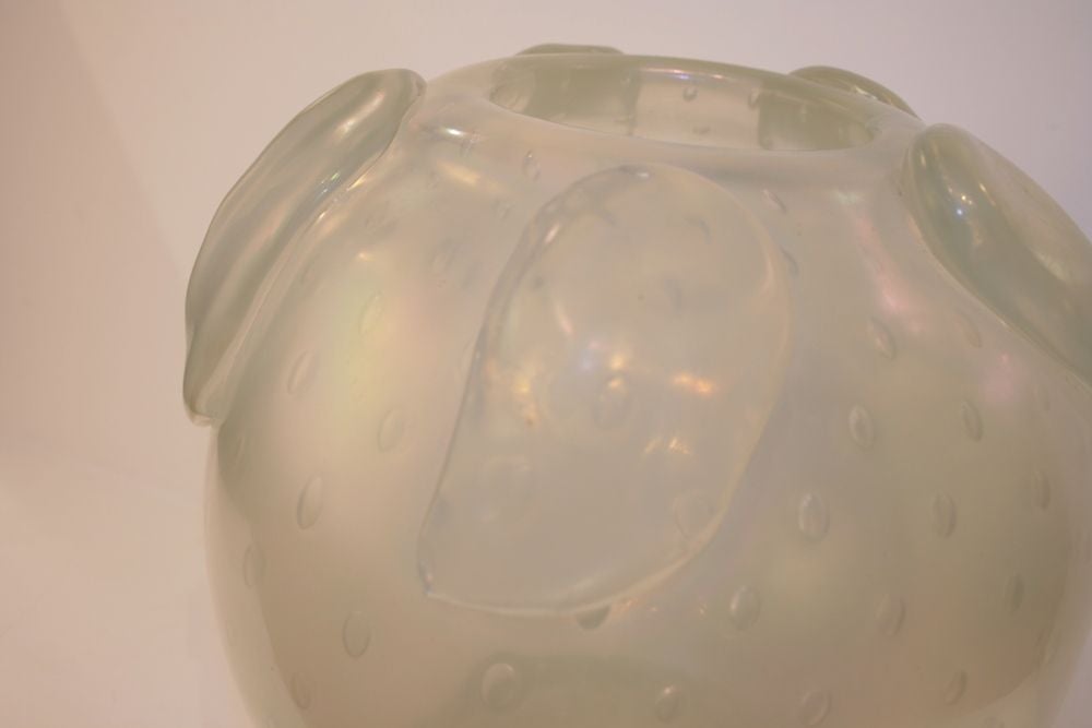 Italian Murano Glass Vase Attributed to Seguso Viro 4
