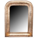 French Silver Leafed Petite Louis Philippe Mirror