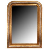 French Silver and Gold Leafed Louis Philippe Mirror