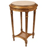 Antique French Louis XVI Style Gold Leafed Side Table