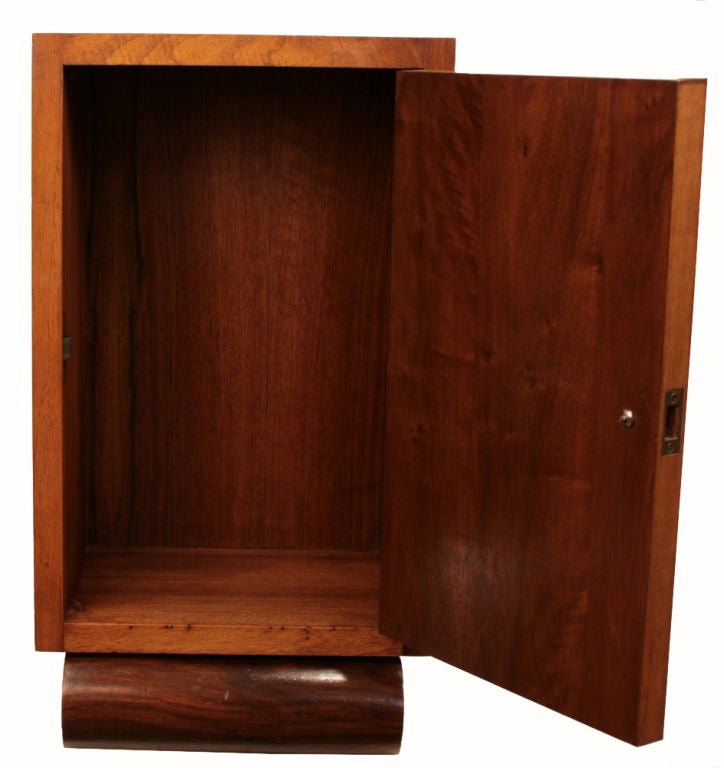 French Art Deco Period Walnut Night Stand