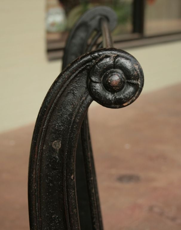 19th Century Cast Iron French Napoleon III Daybed