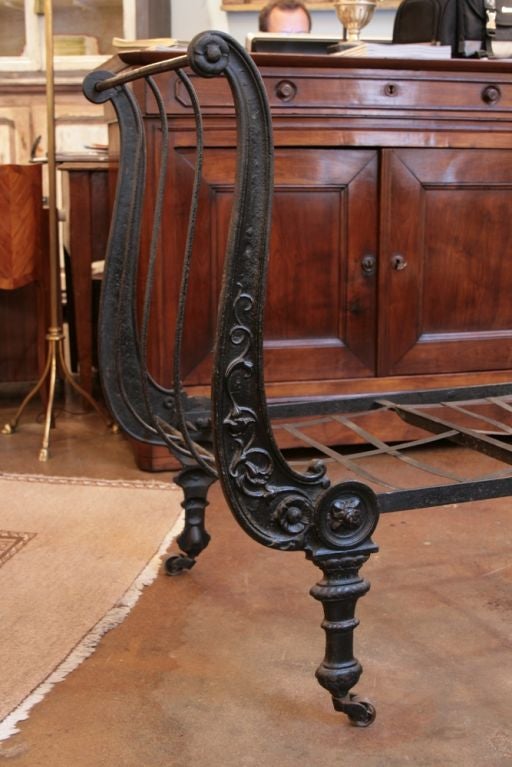 Cast Iron French Napoleon III Daybed 2