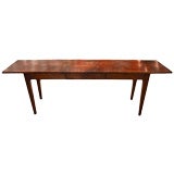 French Cherry Wood, Oak and Fir Console Table