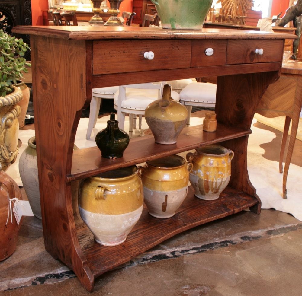 French Antique Restaurant Console Table