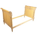 Antique French Directoire Period Hand Painted Bed