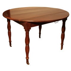 French Empire Period Solid Walnut Table