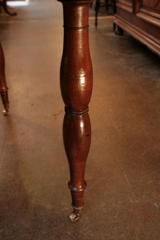 French Empire Period Solid Walnut Table 2