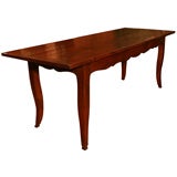 Early 19th Century French Solid Oak Farm Table