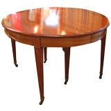 Solid Mahogany French Louis XVI Period Dining Table
