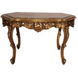 Italian Gold Leafed Baroque Coffee Table