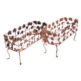 Spanish Vintage Gilded Iron Jardiniere