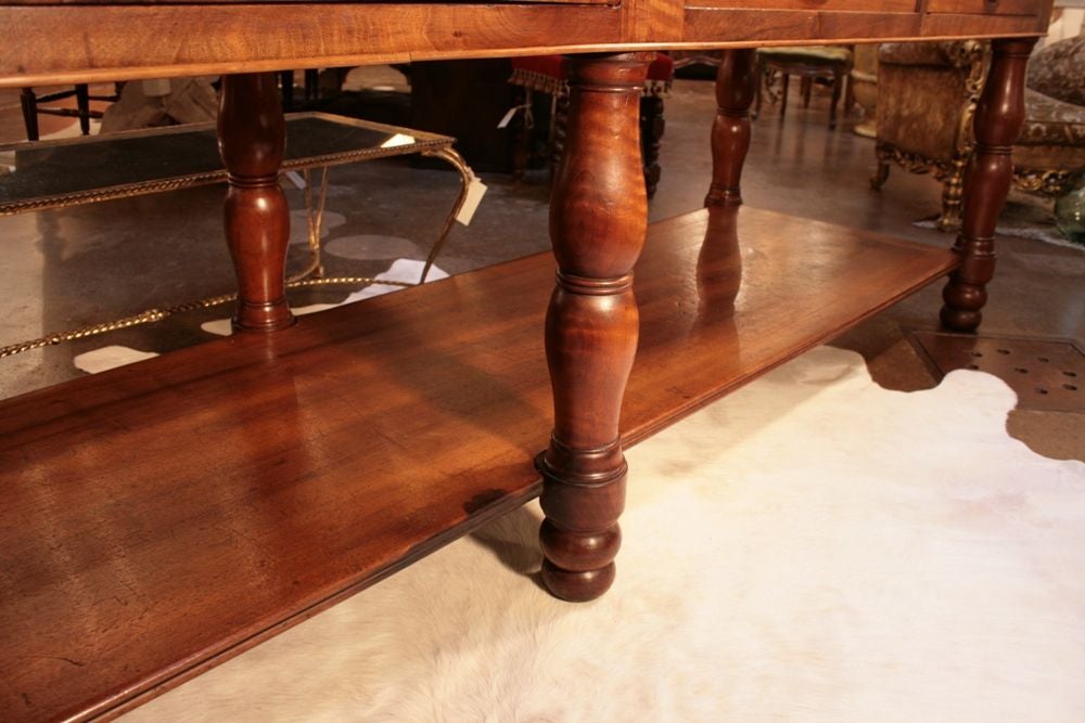 Antique French Empire Period Silk Table