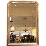 French Louis Philippe Silver Leafed Mirror