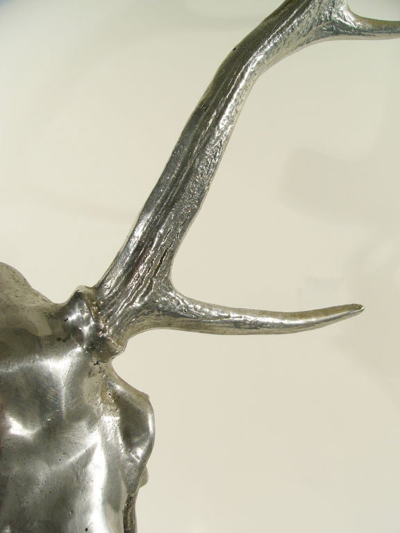 Arthur Court MID CENTURY ALUMINUM 'CHITAL DEER' SKULL SCULPTURE 5