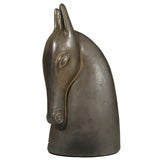 SWEDISH 1970
S GLAZED POTTERY HORSE HEAD