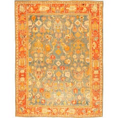 Antique Turkish Oushak Carpet