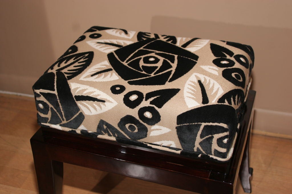 French Art Deco pouf/tabouret For Sale